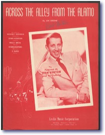 Sheet music to Across the Alley From the Alamo